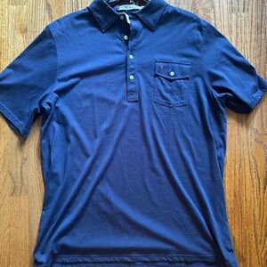 Criquet Blue Polo Shirt Soft Cotton Casual